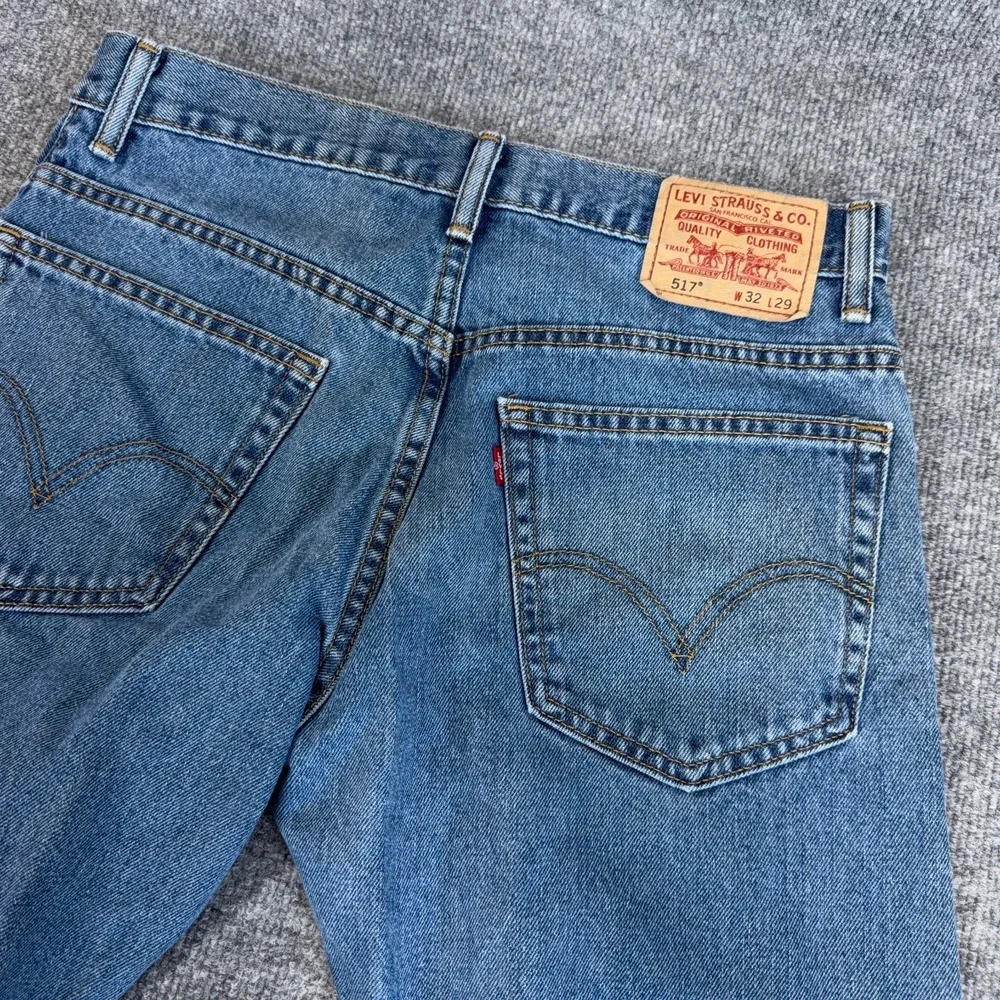 Vintage Levis 517 Jean Men 32x29 Blue Bootcut Boot Cut Leg Y2K Western Rodeo